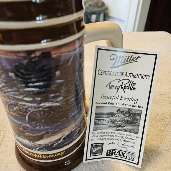 Miller Brewing Co - "Peaceful Evening" Collector Stein - Limited Edition - Picture 9 of 9
